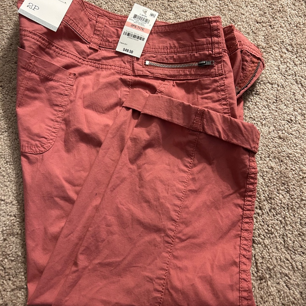 Style & Co. salmon Capri NWT- Size 2P